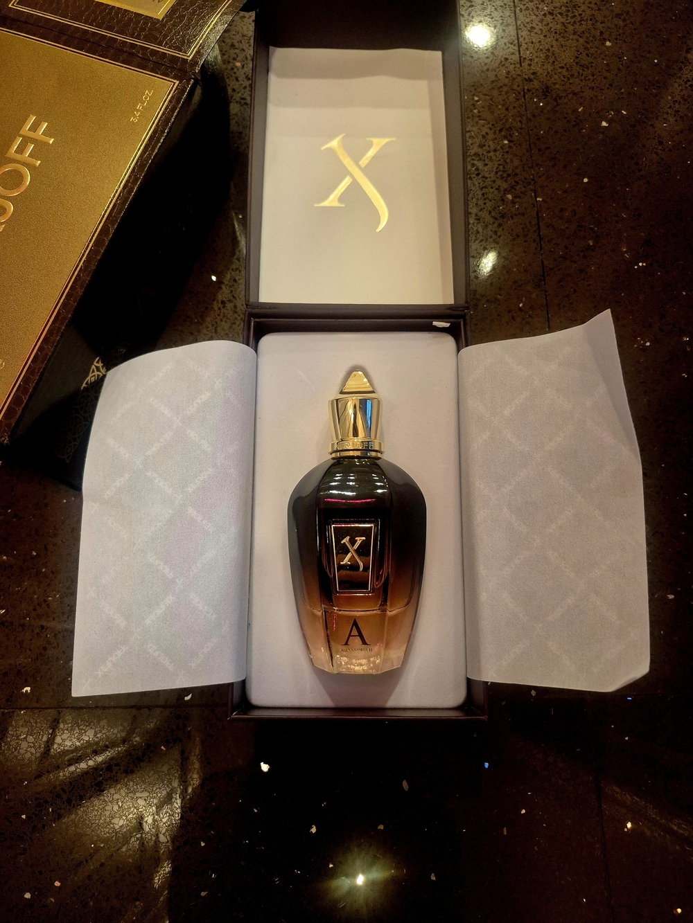 Xerjoff Alexandria 2 Bottle in Black and Gold - Luxe Accent